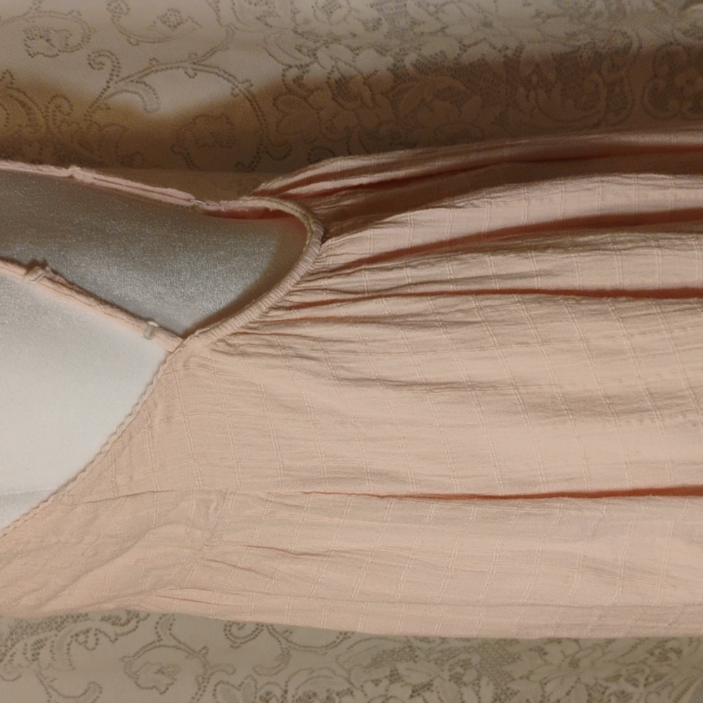 Bare Back Dusty Blush Pink Tone Bare Shoulder  Maxi Dress - Picture 8 of 14